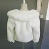 Women's Fur Autumn Faux Mink Leather Jacket Womens Warm Short Coat Women Loose Jackets Winter Thicken Fashion Black B507