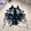 Halı Tiger Baskılı Halı İnek Leopar Tiger Baskılı Cowhide Fux Cilt Deri Söylemsiz Antiskid Mat 94x100cm Hayvan Baskı 221110