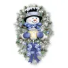 Décorations de Noël Guirlande Porte Autocollant Bonhomme De Neige Mur Fenêtre Décoration De Noël Navidad Decal De Noël HH22-344