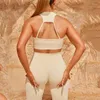 Active Sets Women Yoga Set Seamless Fitness Gym Cutout Bras Hip Lift Leggings Women's Tracksuit Workout Outfits Long PantsSports Suits