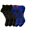 Sports Sports 5Pairs Cotton Man Women Sport Running Sock Cycling Riding Bicycle Bike Football Basquete respirável Sox