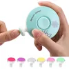 Tondeuse à ongles pour bébé avec tête de rechange pour tout-petits, machine à meuler les ongles électrique à faible bruit, outil de toilettage des ongles pour enfants et adultes