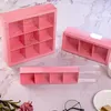 Confezioni regalo Creative Pink Macaron Cookies Cake Box con finestra trasparente Bomboniera Festa di compleanno Dessert Chocolate Wrapping Case