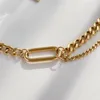 Kedjor geometrisk skarvning miami kubansk kedja rostfritt st￥l halsband armband f￶r kvinnor cirkel p￥ sp￤nne choker party smycken