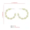 Hoop Earrings Lalynnly Fashion For Women Simple Round Gold Silver Color Earring Party Wedding Jewelry Accessories Gifts E9315