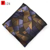 Bow Ties Cashew Clantkerchief Paisley Silk Clankkandchiefs Plaid Hanky ​​Men's Business Disual Square Pockets Hankies