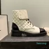 2022 boots Print High Heels Classic Print Luxury Chain 4cm Shoes Girls Tall Dress Shoe