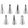 Bakgereedschap 7 stks/set bruiloft Nozzles Pastry puff rok glazuur pijpen decoreren tips mallen cake cupcake decorator gereedschap