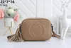 Kobiety Lichee skórzane torebki torebki torebki torebki torebki Crossbody Soho Torka dyskotekowa torba na ramię frędzlone torby posłańca torebka 22 cm