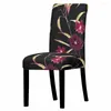Крышка стулья розовая цветочная роза Цветочная эластичная крышка сиденья. Крыш для столовой кухни растягивается банкет дом