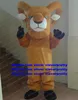 Brown Bighorn Sheep Ram Mascot Costume Antilope Gazelle Goat Vuxen Tecknad karakt￤r ￅrlig middag Familjutflykter ZX811