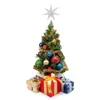 Décorations de Noël Star Tree Topper 7-Pointed Elegant Hollow Treetop Brillant Pour Intérieur Extérieur