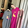 Women's Sleepwear Nightdress Ins Style Fruit Pattern Female Night Dress Summer Long Loose Cute Pregnant Woman Sleepdress