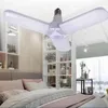 Bulb Fan Blade Timing Lamp AC85-265V 28W Foldable Light Lampada Night Lights For Home Ceiling Lighting