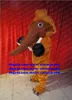 Brown Long Fur Elephant Elephish Mascot Costume Mammoth Mammuthus Wooly Mamoth Character Sports Party Garden Fantasia ZX1606