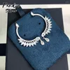 Hoop oorbellen pandoo mode charme sterling zilveren originele sieraden crescent maquise drop stud luxe cadeau voor vrouw