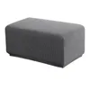 Chair Covers Footstool Cover Rectangle Stretch Ottoman Slipcovers Pouf Small Sofa