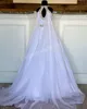 Crystals Girl Pageant Dress 2023 with Cape Ballgown AB Stone White Chiffon Little Kid Birthday Formal Party Gown Toddler Teen Pret291B