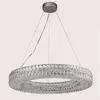 Chandeliery okrągłe design nowoczesny kryształowy żyrandol AC110V 220V Luster Cristal Jadal Lamp Light