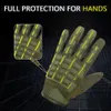 Cinco dedos luvas do exército tático dedo completo Militar de paintball Airsoft Shooting Combat Protetive Fingleless Glove Anti-esquiliário Mulheres 221110