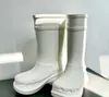 Botas de chuva outono e inverno 2022 Sapatos de sola com al￭vio criativo para mulheres novas botas