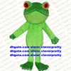 Green Frog Toad Bufonid Bullfrog Mascot kostym Vuxen tecknad karaktärsutrustning Stängningsceremonifestivaler och helgdagar ZX1981