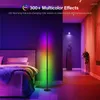 Smart Automation Modules Modern Remote Control Adjustable LED Floor Lamp RGB Colorful Bedroom Atmosphere Home Interior Decoration Standing