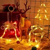 弦楽クリスマス屋内窓の光装飾背景の弦楽窓とホームベッドルームのウェディングパーティーの休日のための吸引カップ付き