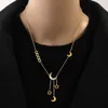 Hangende kettingen 316L roestvrij staal 2022 Mode luxe sieraden shell sterren maan tassel charmes ketting choker amp; Hangers voor vrouwen