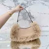 Shopping Bags Shoulder Plush Underarm Women uette Designer fur Armpit Handbag Classic Pattern Hand Womens Handbags 220902