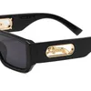 Chłodne okulary przeciwsłoneczne męskie okulary przeciwsłoneczne cienia pudełko rama złota srebrna metalowa pełna obręcz prostokątne ramy octanowe okulary przeciwsłoneczne 2472