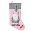 Pasen Stocking Party Decoratie Gezichtsloze poppenkousen hangers candy cadeau opslagtas hangende decors rrra