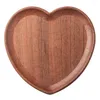 Plates Tray Serving Wooden Plate Heart Wood Salad Bowl Dish Side Dessert Bowls Pasta Cheese Display Jewelry Board Breakfast