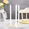 أدوات أدوات Bakeware Cake Dowel Rods 50 PCS Stackingtered Construction Construction Resable Stand Friendly Friendly Tocking White Plastic Sticks