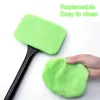 Car Window Cleaner Hand Brush Kit Windshield Cleaning Wash Tool Inside Interior Auto Glass Wiper With Long Handle Car Automobiles Motorcycles Accessories