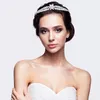 Fashion Crystal Bridal Hair Accessories Headpiece Silver Color Girl Tiaras and Crowns for Wedding Birthday Party Crown