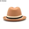 Wide Brim Hats Bucket Fall Winter Warm Wool Trilby Men Women Retro Jazz Fedora Outdoor Party Travel Felt 221110