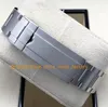 3 Couleur avec boîte Regarder Men de 40 mm Date noire Céramique Bezel Bracelet en acier inoxydable fermoir de plonge
