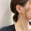 Sırtlar Küpe Kadın Kore İnci Kulak Kuff Klipsi Ponksiyon Olmadan Patlamasız Kemik C-şekilli Moda Takı için Minimalist