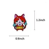 Broszki gra manga anime yokai oglądaj Jibanyan Enamel Pin kreskówkowy broszka do dekoracji torby