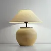 Lampes de table INS lampe en tissu céramique faite à la main style japonais canapé armoire chambre chevet salle d'étude décoration lumière