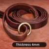 Dog Collars 150cm Strong Pet Leash Real Leather Dogs Lead Rope Large Walking Running Leashes For Pitbull German Shepherd S M L