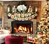 Рождественские украшения Merry Banner - Vintage Рождественский крытый для дома для домашнего офиса камин мантия