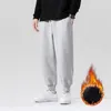 Pantaloni da uomo 2022 Pantaloni sportivi da uomo autunno inverno Pantaloni da jogging comodi Pantaloni caldi con coulisse Allenamento atletico Grigio allentato