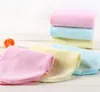 Handtuch 10 teile/los Bambus Super Weiche Kleine Hängende Hand Gesicht Für Baby Waschlappen Rosa/blau/gelb