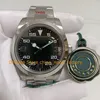 Erkek Otomatik İzle Erkekler 40mm Safir Cam Siyah Dial Paslanmaz Çelik Bilezik V12 Cal.3131 Hareket Mekanik Saatler Spor Kol saatleri