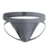 Mutande Intimo da uomo Slip Sexy Vita bassa Jock Strap Slip Perizoma T-Back G-String Lingerie Traspirante Maschile Confortevole Gay