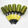 Hair Brushes Wooden With Boar Bristle Mix Nylon Styling Tools Professional Round 6pcsset 2211107661215