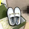 Women Chunky heels 5CM Single shoes Embroidery leather fashion metal button luxury classic business loafers size 35- 40 mklj0001 Dwv