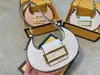 حقائب Pochette الفاخرة نصف القمر حقيبة حقيبة كلاسيكية مصممة جلدية ناعمة مصمم يدوي القابض أكياس الكتف الإبط 7A